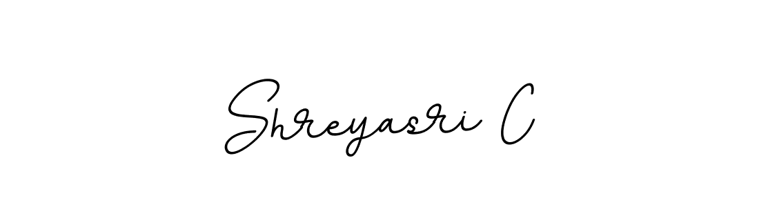 You should practise on your own different ways (BallpointsItalic-DORy9) to write your name (Shreyasri C) in signature. don't let someone else do it for you. Shreyasri C signature style 11 images and pictures png