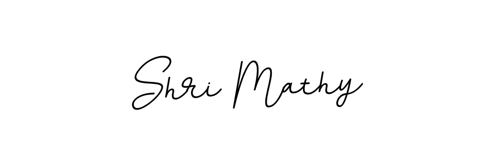 Use a signature maker to create a handwritten signature online. With this signature software, you can design (BallpointsItalic-DORy9) your own signature for name Shri Mathy. Shri Mathy signature style 11 images and pictures png