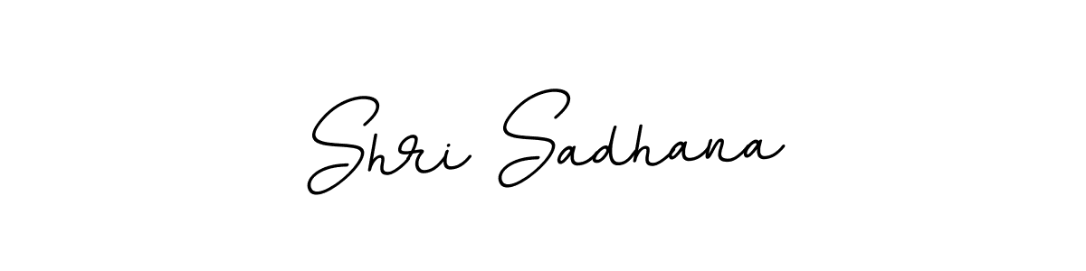 How to make Shri Sadhana name signature. Use BallpointsItalic-DORy9 style for creating short signs online. This is the latest handwritten sign. Shri Sadhana signature style 11 images and pictures png