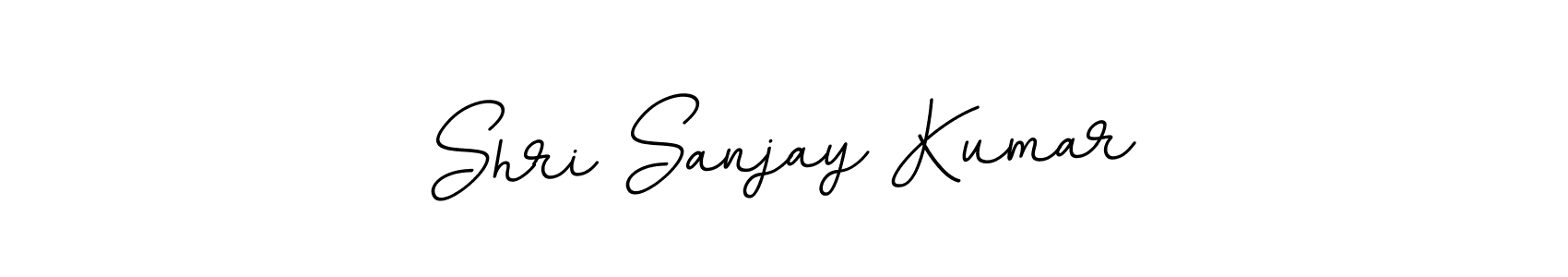 The best way (BallpointsItalic-DORy9) to make a short signature is to pick only two or three words in your name. The name Shri Sanjay Kumar include a total of six letters. For converting this name. Shri Sanjay Kumar signature style 11 images and pictures png