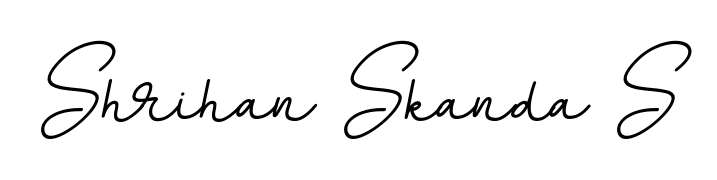 How to make Shrihan Skanda S name signature. Use BallpointsItalic-DORy9 style for creating short signs online. This is the latest handwritten sign. Shrihan Skanda S signature style 11 images and pictures png