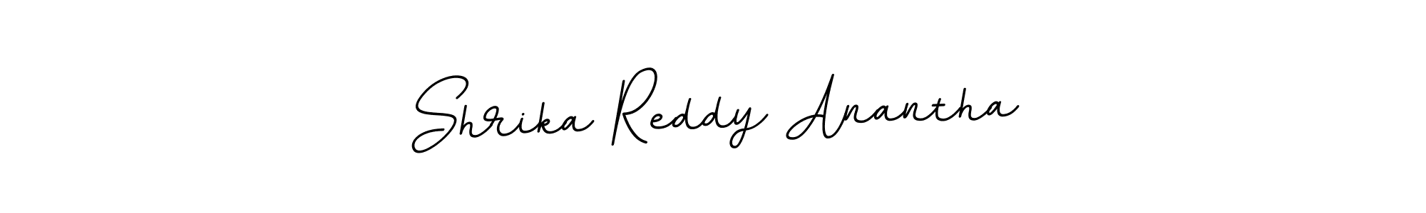 Create a beautiful signature design for name Shrika Reddy Anantha. With this signature (BallpointsItalic-DORy9) fonts, you can make a handwritten signature for free. Shrika Reddy Anantha signature style 11 images and pictures png