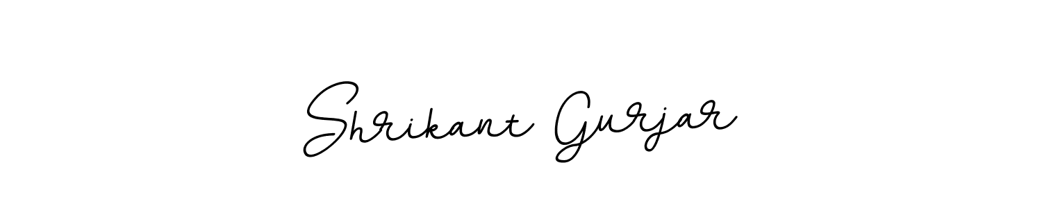 Create a beautiful signature design for name Shrikant Gurjar. With this signature (BallpointsItalic-DORy9) fonts, you can make a handwritten signature for free. Shrikant Gurjar signature style 11 images and pictures png