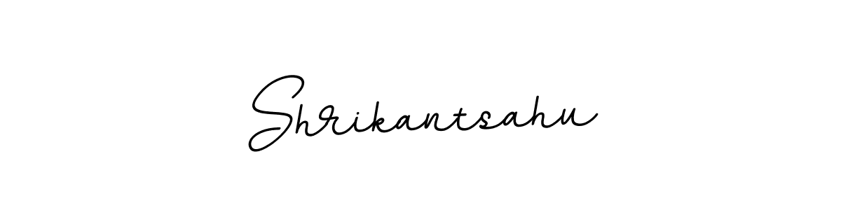 How to make Shrikantsahu name signature. Use BallpointsItalic-DORy9 style for creating short signs online. This is the latest handwritten sign. Shrikantsahu signature style 11 images and pictures png