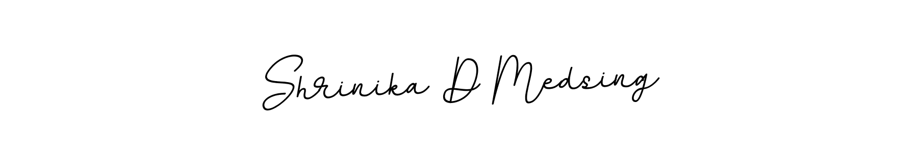 BallpointsItalic-DORy9 is a professional signature style that is perfect for those who want to add a touch of class to their signature. It is also a great choice for those who want to make their signature more unique. Get Shrinika D Medsing name to fancy signature for free. Shrinika D Medsing signature style 11 images and pictures png