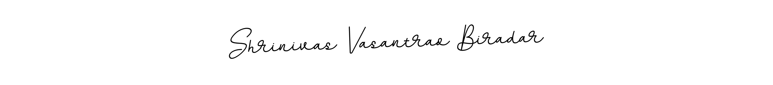 Create a beautiful signature design for name Shrinivas Vasantrao Biradar. With this signature (BallpointsItalic-DORy9) fonts, you can make a handwritten signature for free. Shrinivas Vasantrao Biradar signature style 11 images and pictures png