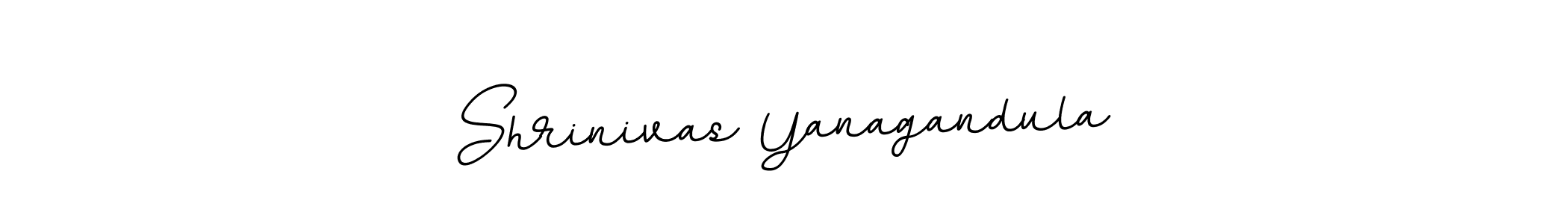 How to make Shrinivas Yanagandula name signature. Use BallpointsItalic-DORy9 style for creating short signs online. This is the latest handwritten sign. Shrinivas Yanagandula signature style 11 images and pictures png