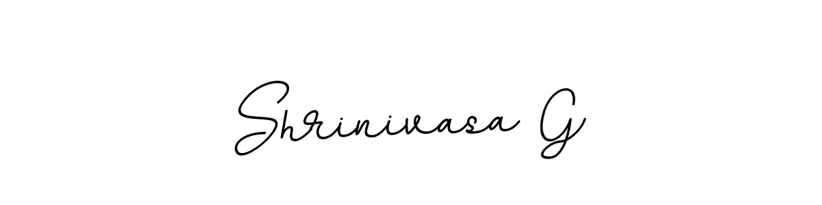 Create a beautiful signature design for name Shrinivasa G. With this signature (BallpointsItalic-DORy9) fonts, you can make a handwritten signature for free. Shrinivasa G signature style 11 images and pictures png