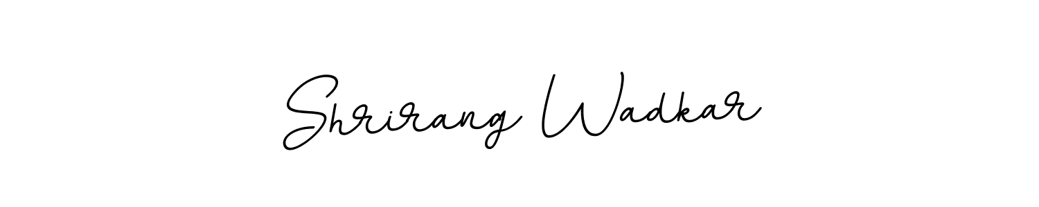 How to make Shrirang Wadkar name signature. Use BallpointsItalic-DORy9 style for creating short signs online. This is the latest handwritten sign. Shrirang Wadkar signature style 11 images and pictures png