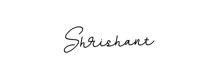 How to make Shrishant name signature. Use BallpointsItalic-DORy9 style for creating short signs online. This is the latest handwritten sign. Shrishant signature style 11 images and pictures png