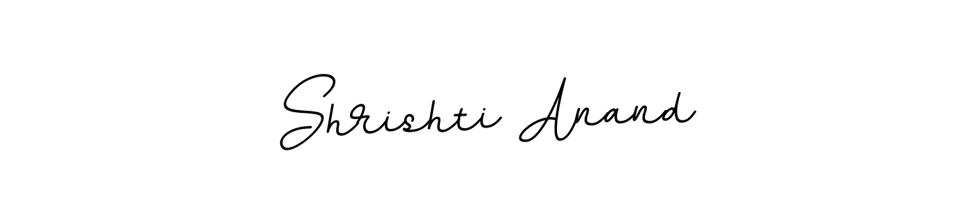 You should practise on your own different ways (BallpointsItalic-DORy9) to write your name (Shrishti Anand) in signature. don't let someone else do it for you. Shrishti Anand signature style 11 images and pictures png