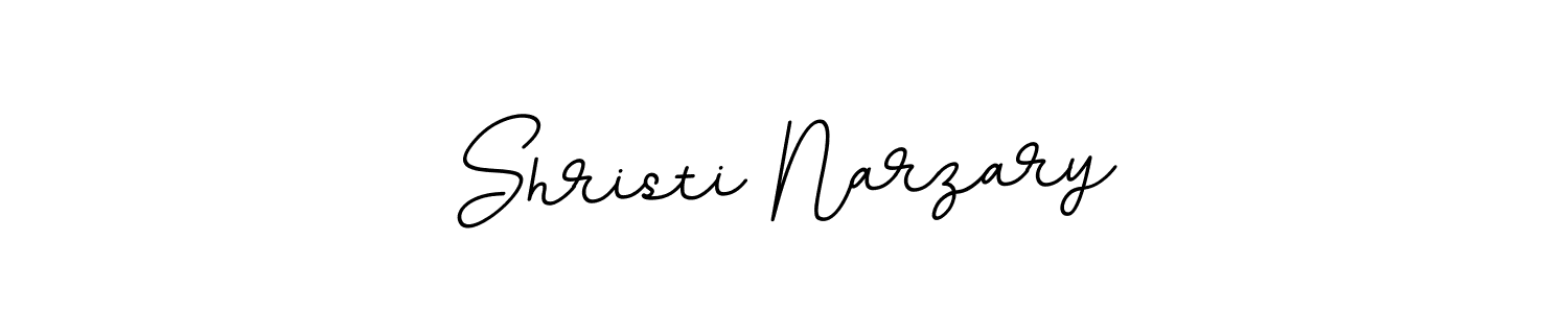 How to make Shristi Narzary name signature. Use BallpointsItalic-DORy9 style for creating short signs online. This is the latest handwritten sign. Shristi Narzary signature style 11 images and pictures png