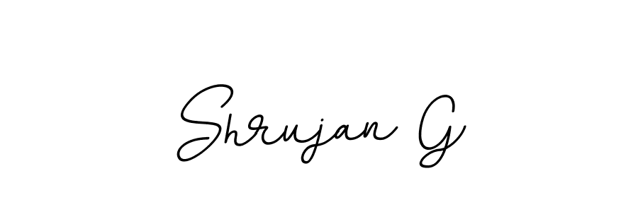 Create a beautiful signature design for name Shrujan G. With this signature (BallpointsItalic-DORy9) fonts, you can make a handwritten signature for free. Shrujan G signature style 11 images and pictures png