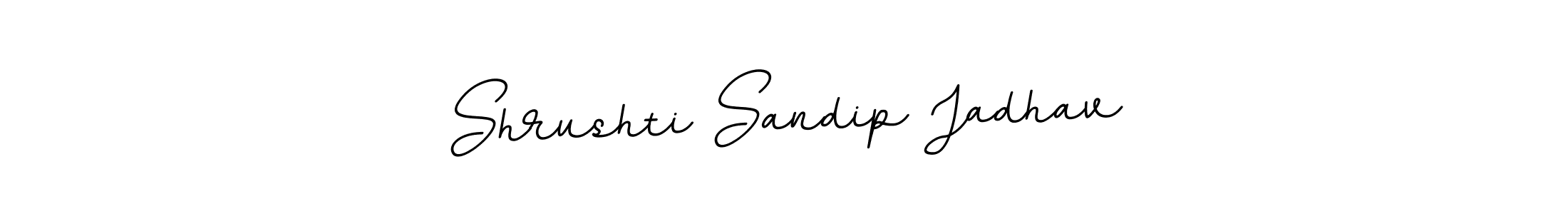 Create a beautiful signature design for name Shrushti Sandip Jadhav. With this signature (BallpointsItalic-DORy9) fonts, you can make a handwritten signature for free. Shrushti Sandip Jadhav signature style 11 images and pictures png