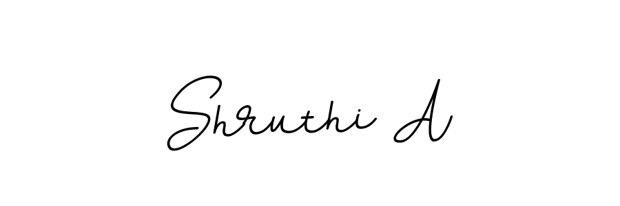 Use a signature maker to create a handwritten signature online. With this signature software, you can design (BallpointsItalic-DORy9) your own signature for name Shruthi A. Shruthi A signature style 11 images and pictures png