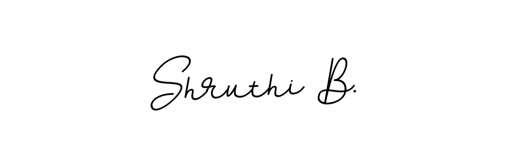 Design your own signature with our free online signature maker. With this signature software, you can create a handwritten (BallpointsItalic-DORy9) signature for name Shruthi B.. Shruthi B. signature style 11 images and pictures png