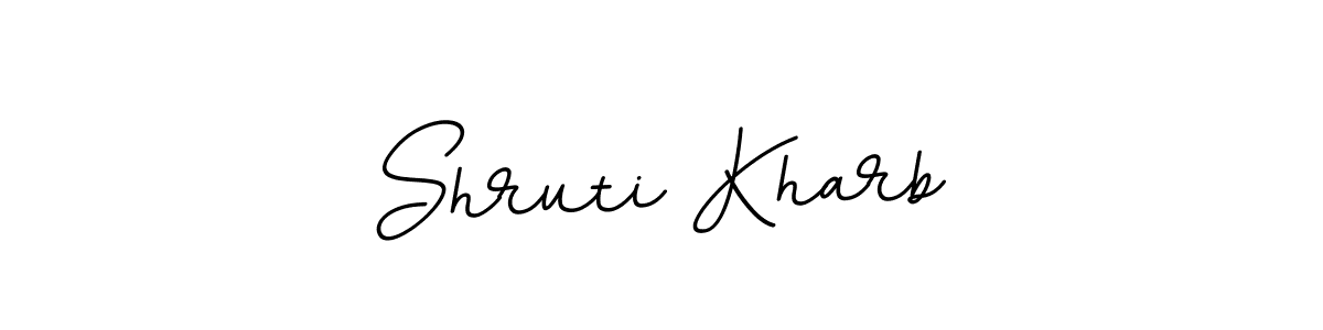 Shruti Kharb stylish signature style. Best Handwritten Sign (BallpointsItalic-DORy9) for my name. Handwritten Signature Collection Ideas for my name Shruti Kharb. Shruti Kharb signature style 11 images and pictures png