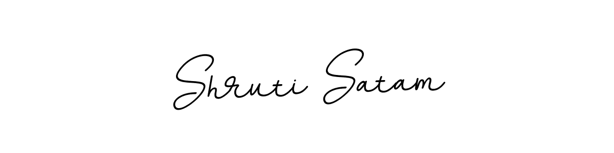 BallpointsItalic-DORy9 is a professional signature style that is perfect for those who want to add a touch of class to their signature. It is also a great choice for those who want to make their signature more unique. Get Shruti Satam name to fancy signature for free. Shruti Satam signature style 11 images and pictures png