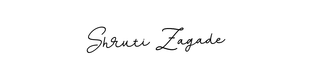 Design your own signature with our free online signature maker. With this signature software, you can create a handwritten (BallpointsItalic-DORy9) signature for name Shruti Zagade. Shruti Zagade signature style 11 images and pictures png