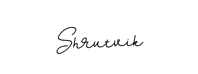 Make a beautiful signature design for name Shrutvik. With this signature (BallpointsItalic-DORy9) style, you can create a handwritten signature for free. Shrutvik signature style 11 images and pictures png