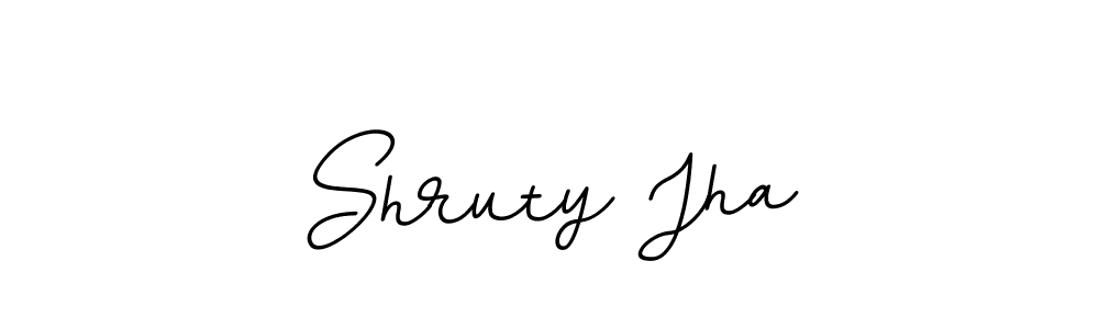 Make a beautiful signature design for name Shruty Jha. With this signature (BallpointsItalic-DORy9) style, you can create a handwritten signature for free. Shruty Jha signature style 11 images and pictures png