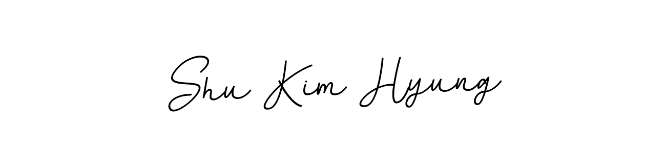 You should practise on your own different ways (BallpointsItalic-DORy9) to write your name (Shu Kim Hyung) in signature. don't let someone else do it for you. Shu Kim Hyung signature style 11 images and pictures png