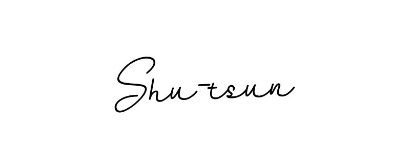 Design your own signature with our free online signature maker. With this signature software, you can create a handwritten (BallpointsItalic-DORy9) signature for name Shu-tsun. Shu-tsun signature style 11 images and pictures png