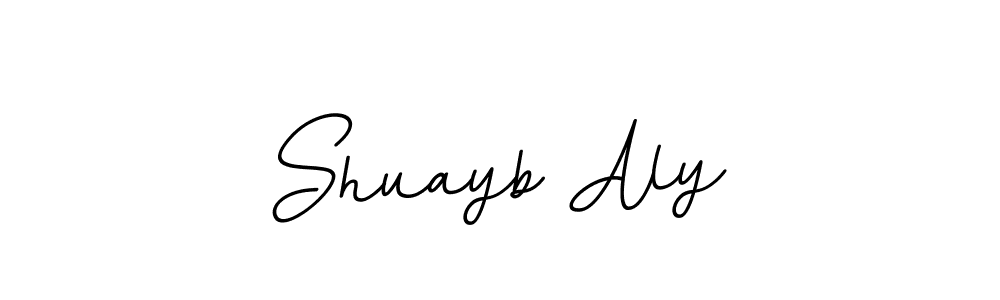 Also we have Shuayb Aly name is the best signature style. Create professional handwritten signature collection using BallpointsItalic-DORy9 autograph style. Shuayb Aly signature style 11 images and pictures png