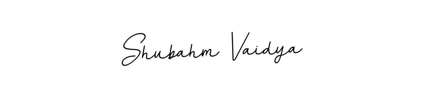 Create a beautiful signature design for name Shubahm Vaidya. With this signature (BallpointsItalic-DORy9) fonts, you can make a handwritten signature for free. Shubahm Vaidya signature style 11 images and pictures png