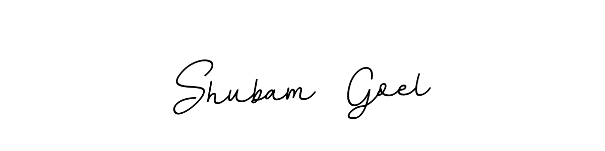 Design your own signature with our free online signature maker. With this signature software, you can create a handwritten (BallpointsItalic-DORy9) signature for name Shubam  Goel. Shubam  Goel signature style 11 images and pictures png