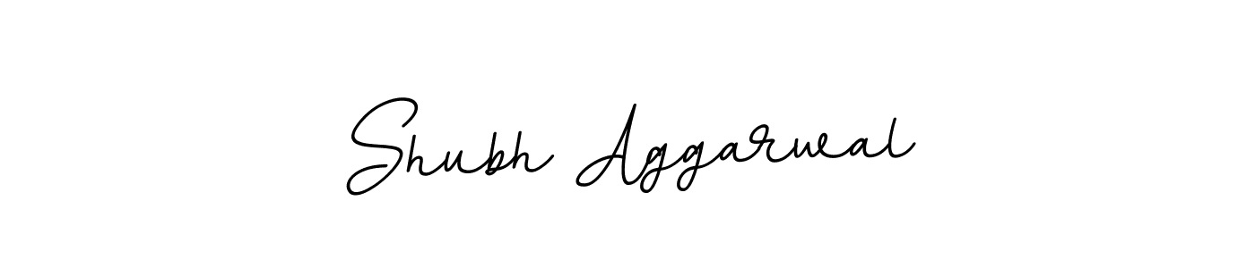 Make a beautiful signature design for name Shubh Aggarwal. With this signature (BallpointsItalic-DORy9) style, you can create a handwritten signature for free. Shubh Aggarwal signature style 11 images and pictures png