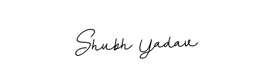 Make a beautiful signature design for name Shubh Yadav. With this signature (BallpointsItalic-DORy9) style, you can create a handwritten signature for free. Shubh Yadav signature style 11 images and pictures png