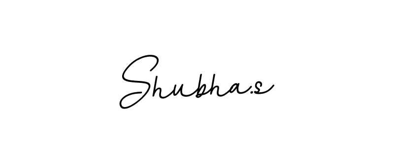 Use a signature maker to create a handwritten signature online. With this signature software, you can design (BallpointsItalic-DORy9) your own signature for name Shubha.s. Shubha.s signature style 11 images and pictures png