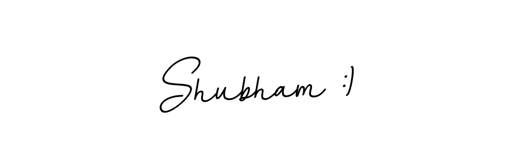 BallpointsItalic-DORy9 is a professional signature style that is perfect for those who want to add a touch of class to their signature. It is also a great choice for those who want to make their signature more unique. Get Shubham :) name to fancy signature for free. Shubham :) signature style 11 images and pictures png