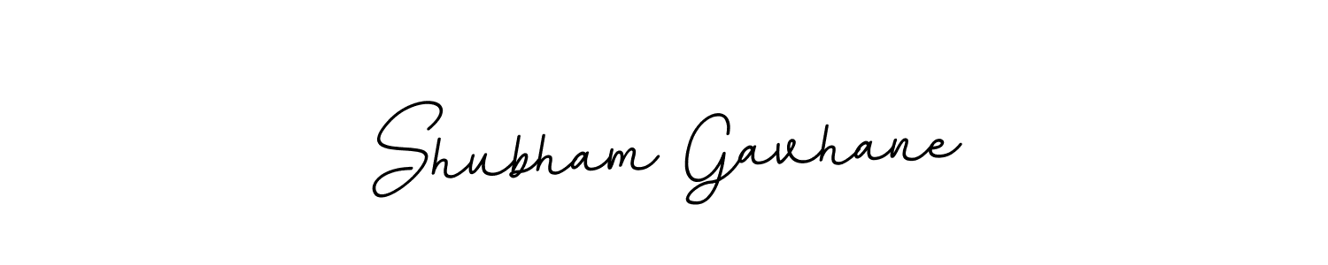 Use a signature maker to create a handwritten signature online. With this signature software, you can design (BallpointsItalic-DORy9) your own signature for name Shubham Gavhane. Shubham Gavhane signature style 11 images and pictures png