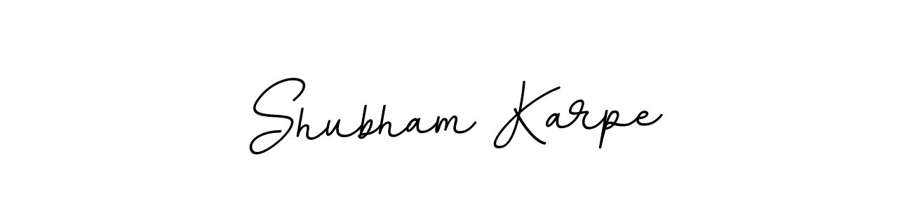 This is the best signature style for the Shubham Karpe name. Also you like these signature font (BallpointsItalic-DORy9). Mix name signature. Shubham Karpe signature style 11 images and pictures png