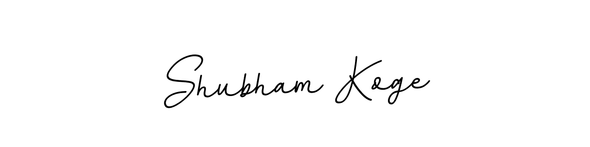 Make a beautiful signature design for name Shubham Koge. With this signature (BallpointsItalic-DORy9) style, you can create a handwritten signature for free. Shubham Koge signature style 11 images and pictures png