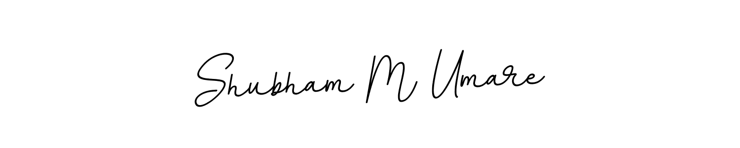 How to make Shubham M Umare name signature. Use BallpointsItalic-DORy9 style for creating short signs online. This is the latest handwritten sign. Shubham M Umare signature style 11 images and pictures png