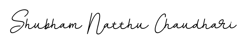 Make a beautiful signature design for name Shubham Natthu Chaudhari. With this signature (BallpointsItalic-DORy9) style, you can create a handwritten signature for free. Shubham Natthu Chaudhari signature style 11 images and pictures png