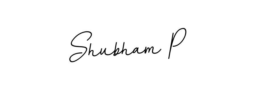 Shubham P stylish signature style. Best Handwritten Sign (BallpointsItalic-DORy9) for my name. Handwritten Signature Collection Ideas for my name Shubham P. Shubham P signature style 11 images and pictures png