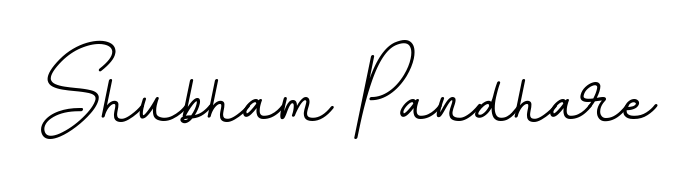 Design your own signature with our free online signature maker. With this signature software, you can create a handwritten (BallpointsItalic-DORy9) signature for name Shubham Pandhare. Shubham Pandhare signature style 11 images and pictures png