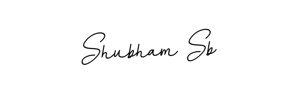 Design your own signature with our free online signature maker. With this signature software, you can create a handwritten (BallpointsItalic-DORy9) signature for name Shubham Sb. Shubham Sb signature style 11 images and pictures png