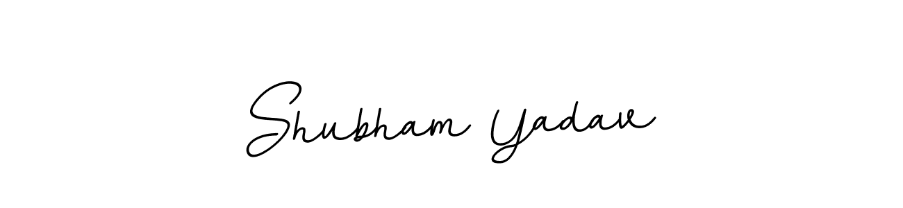How to make Shubham Yadav name signature. Use BallpointsItalic-DORy9 style for creating short signs online. This is the latest handwritten sign. Shubham Yadav signature style 11 images and pictures png