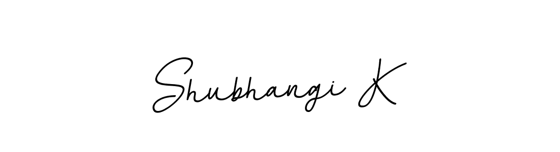 Create a beautiful signature design for name Shubhangi K. With this signature (BallpointsItalic-DORy9) fonts, you can make a handwritten signature for free. Shubhangi K signature style 11 images and pictures png