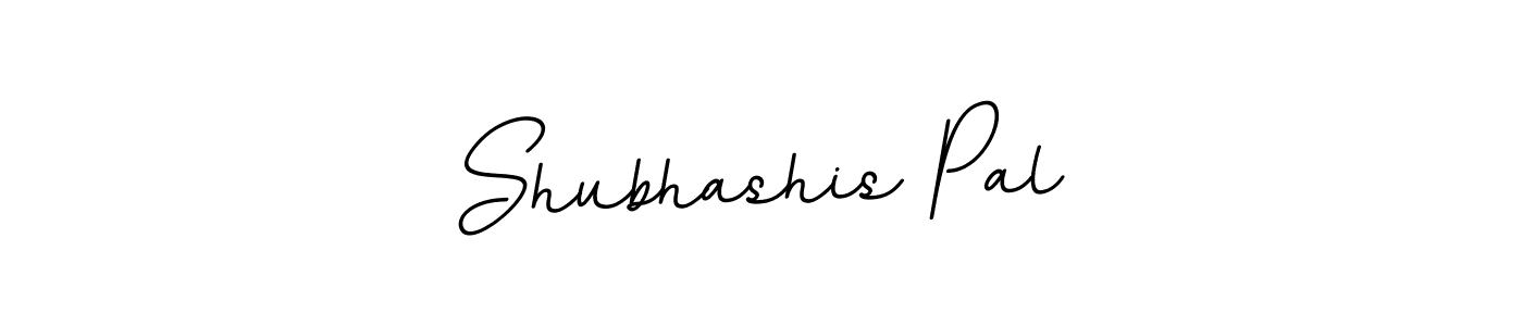 How to make Shubhashis Pal name signature. Use BallpointsItalic-DORy9 style for creating short signs online. This is the latest handwritten sign. Shubhashis Pal signature style 11 images and pictures png