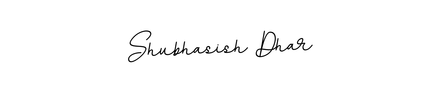 The best way (BallpointsItalic-DORy9) to make a short signature is to pick only two or three words in your name. The name Shubhasish Dhar include a total of six letters. For converting this name. Shubhasish Dhar signature style 11 images and pictures png