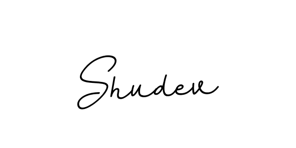 You should practise on your own different ways (BallpointsItalic-DORy9) to write your name (Shudev) in signature. don't let someone else do it for you. Shudev signature style 11 images and pictures png