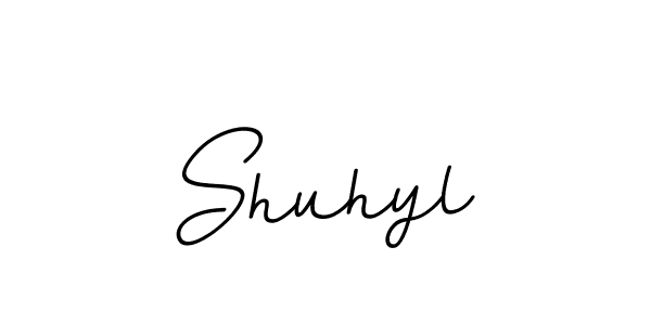 You should practise on your own different ways (BallpointsItalic-DORy9) to write your name (Shuhyl) in signature. don't let someone else do it for you. Shuhyl signature style 11 images and pictures png