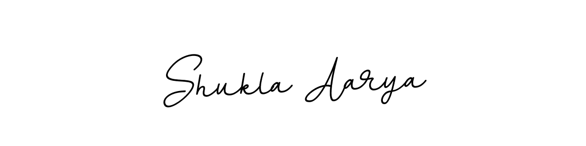 How to make Shukla Aarya name signature. Use BallpointsItalic-DORy9 style for creating short signs online. This is the latest handwritten sign. Shukla Aarya signature style 11 images and pictures png