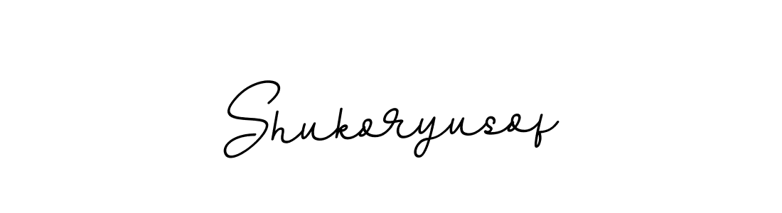 Design your own signature with our free online signature maker. With this signature software, you can create a handwritten (BallpointsItalic-DORy9) signature for name Shukoryusof. Shukoryusof signature style 11 images and pictures png